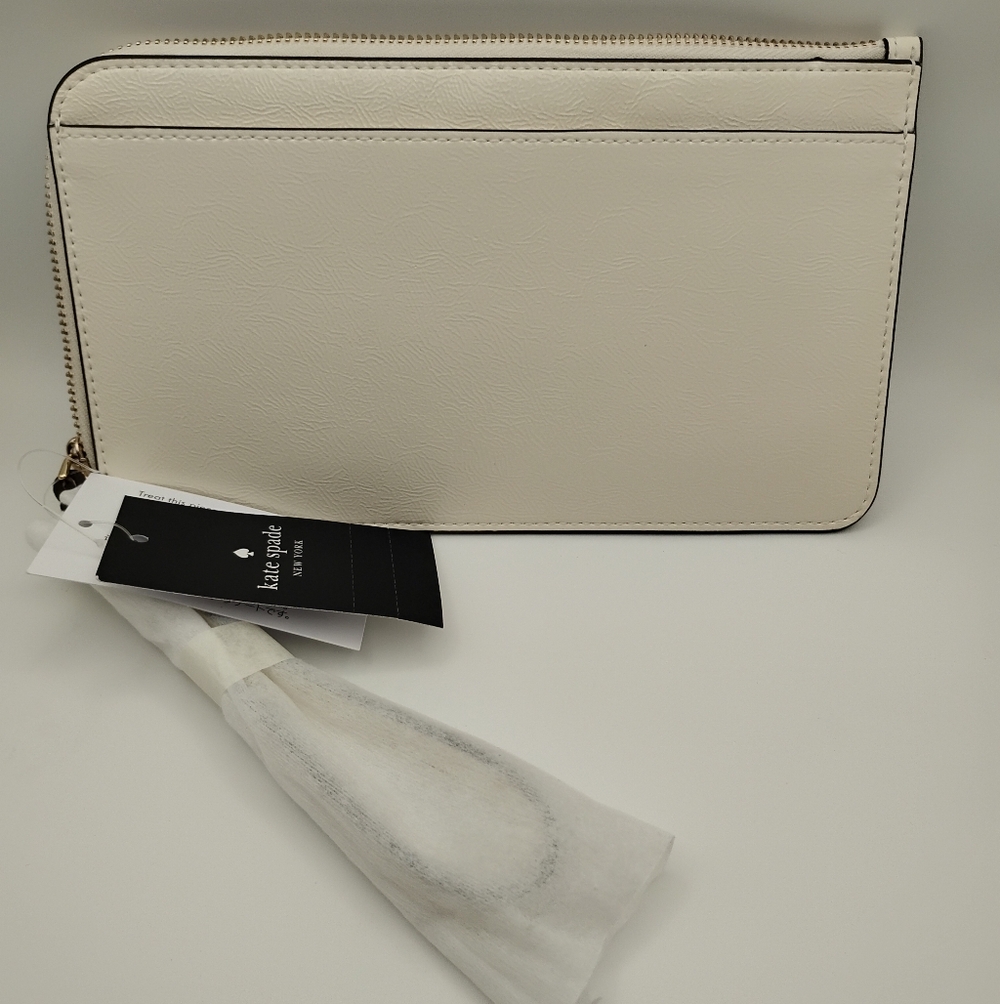 Kate Spade New York Staci Leather Zip Wristlet In Pale Sapphirine BNWT - Picture 2 of 11